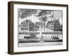 Facades of Colleges of Cambridge (Harvard University), United States of America, 18th Century-null-Framed Giclee Print