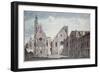 Facades of the Churches of St. Genevieve and St. Etienne Du Mont, Paris, C.1800-Angelo Garbizza-Framed Giclee Print