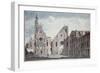 Facades of the Churches of St. Genevieve and St. Etienne Du Mont, Paris, C.1800-Angelo Garbizza-Framed Giclee Print