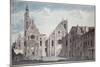 Facades of the Churches of St. Genevieve and St. Etienne Du Mont, Paris, C.1800-Angelo Garbizza-Mounted Giclee Print