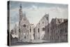 Facades of the Churches of St. Genevieve and St. Etienne Du Mont, Paris, C.1800-Angelo Garbizza-Stretched Canvas