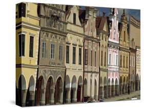 Facades on the 16th Century Town Square in the Town of Telc, South Moravia, Czech Republic-Strachan James-Stretched Canvas