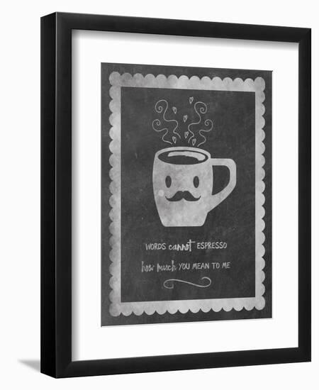 Face Coffee-Erin Clark-Framed Premium Giclee Print