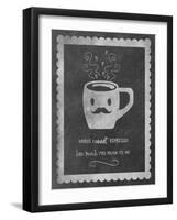 Face Coffee-Erin Clark-Framed Giclee Print