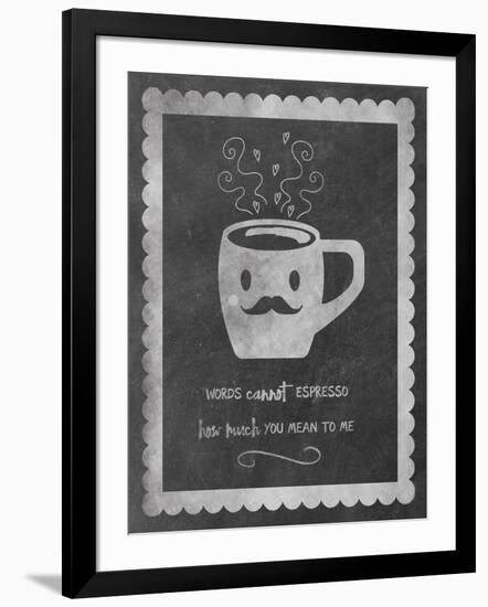 Face Coffee-Erin Clark-Framed Giclee Print