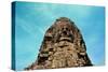 Face in Bayon Temple Cambodia-snoofek-Stretched Canvas