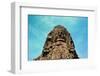 Face in Bayon Temple Cambodia-snoofek-Framed Photographic Print