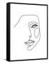 Face Line 1-Design Fabrikken-Framed Stretched Canvas