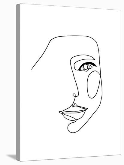 Face Line 1-Design Fabrikken-Stretched Canvas