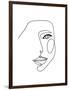 Face Line 1-Design Fabrikken-Framed Premium Giclee Print