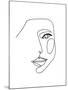 Face Line 1-Design Fabrikken-Mounted Art Print