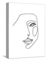 Face Line 1-Design Fabrikken-Stretched Canvas