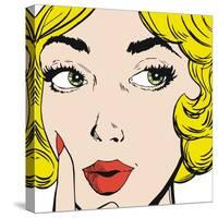 Face of a Beautiful Woman-Pakmor-Stretched Canvas