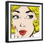 Face of a Beautiful Woman-Pakmor-Framed Art Print