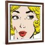 Face of a Beautiful Woman-Pakmor-Framed Art Print