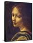 Face of Angel, Detail from Virgin of Rocks, 1483-1490-Leonardo da Vinci-Framed Stretched Canvas