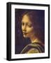 Face of Angel, Detail from Virgin of Rocks, 1483-1490-Leonardo da Vinci-Framed Giclee Print