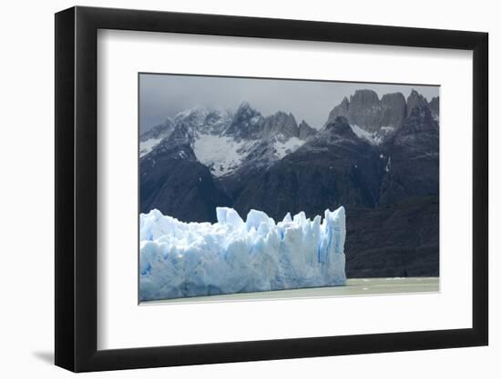 Face of Glaciar Grey (Grey Glacier) on Lago De Grey-Tony-Framed Photographic Print