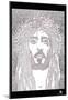 Face of Jesus Text Poster-null-Mounted Poster