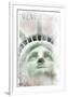 Face Of Liberty-null-Framed Premium Giclee Print