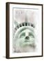 Face Of Liberty-null-Framed Art Print