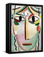 Face of the Saviour, 1919-Alexej Von Jawlensky-Framed Stretched Canvas