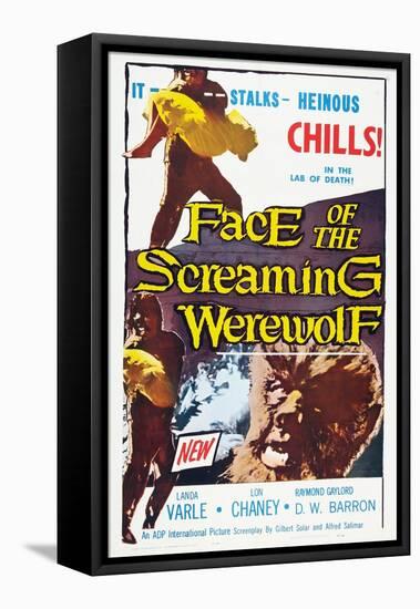 Face of the Screaming Werewolf, 1964-null-Framed Stretched Canvas