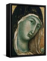 Face of Virgin Mary, from Madonna with Child altarpiece, Convent of San Domenico-Duccio di Buoninsegna-Framed Stretched Canvas