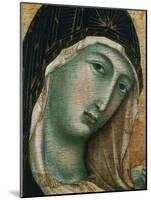 Face of Virgin Mary, from Madonna with Child altarpiece, Convent of San Domenico-Duccio di Buoninsegna-Mounted Giclee Print