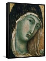 Face of Virgin Mary, from Madonna with Child altarpiece, Convent of San Domenico-Duccio di Buoninsegna-Framed Stretched Canvas