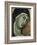 Face of Virgin Mary, from Madonna with Child altarpiece, Convent of San Domenico-Duccio di Buoninsegna-Framed Giclee Print
