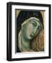 Face of Virgin Mary, from Madonna with Child altarpiece, Convent of San Domenico-Duccio di Buoninsegna-Framed Giclee Print