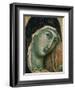 Face of Virgin Mary, from Madonna with Child altarpiece, Convent of San Domenico-Duccio di Buoninsegna-Framed Giclee Print