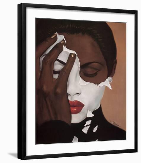 Face Reality � Female-Laurie Cooper-Framed Art Print