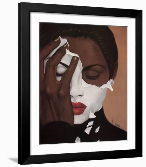 Face Reality � Female-Laurie Cooper-Framed Art Print