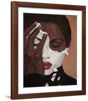 Face Reality � Female-Laurie Cooper-Framed Art Print