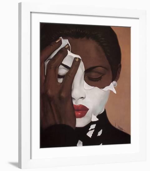 Face Reality � Female-Laurie Cooper-Framed Art Print