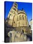 Face Sculpture Below Bonn Cathedral, Bonn, North Rhineland Westphalia, Germany, Europe-Christian Kober-Stretched Canvas