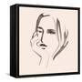 Face Shapes IV-Jennifer Parker-Framed Stretched Canvas