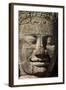 Face Thought to Depict Bodhisattva Avalokiteshvara, Angkor World Heritage Site-David Wall-Framed Photographic Print