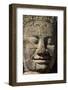 Face Thought to Depict Bodhisattva Avalokiteshvara, Angkor World Heritage Site-David Wall-Framed Photographic Print