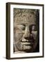 Face Thought to Depict Bodhisattva Avalokiteshvara, Angkor World Heritage Site-David Wall-Framed Photographic Print