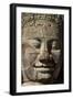 Face Thought to Depict Bodhisattva Avalokiteshvara, Angkor World Heritage Site-David Wall-Framed Photographic Print