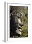 Face Thought to Depict Bodhisattva Avalokiteshvara, Angkor World Heritage Site-David Wall-Framed Premium Photographic Print