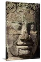 Face Thought to Depict Bodhisattva Avalokiteshvara, Angkor World Heritage Site-David Wall-Stretched Canvas