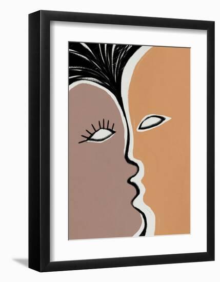 Face to Face 2-Design Fabrikken-Framed Art Print