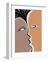 Face to Face 2-Design Fabrikken-Framed Art Print