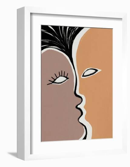 Face to Face 2-Design Fabrikken-Framed Art Print