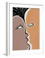 Face to Face 2-Design Fabrikken-Framed Art Print