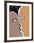 Face to Face 2-Design Fabrikken-Framed Art Print